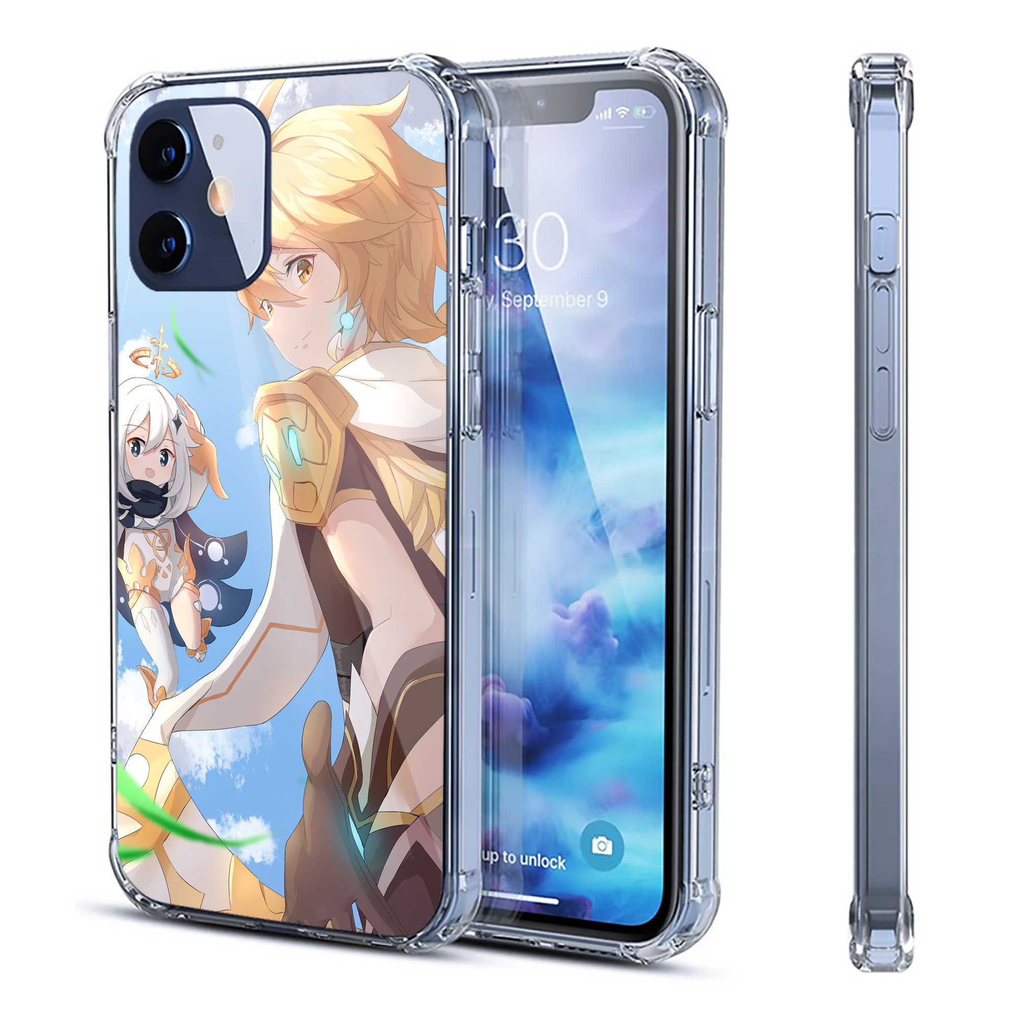 げんし神 genshin 【iPhone 12シリーズ対応】透明スマホケース（クリアソフトケース）